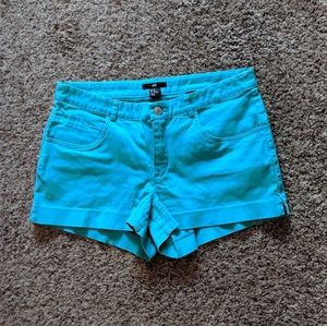 Teal H&M shorts